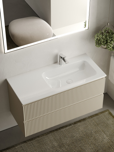 Тумба под раковину Sancos SNOB R SNR100RCE 99,5х44,5х50 настенная - фото 5